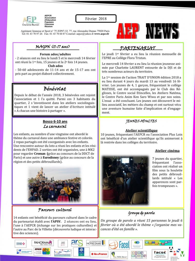 Aep news fevrier 2018 1