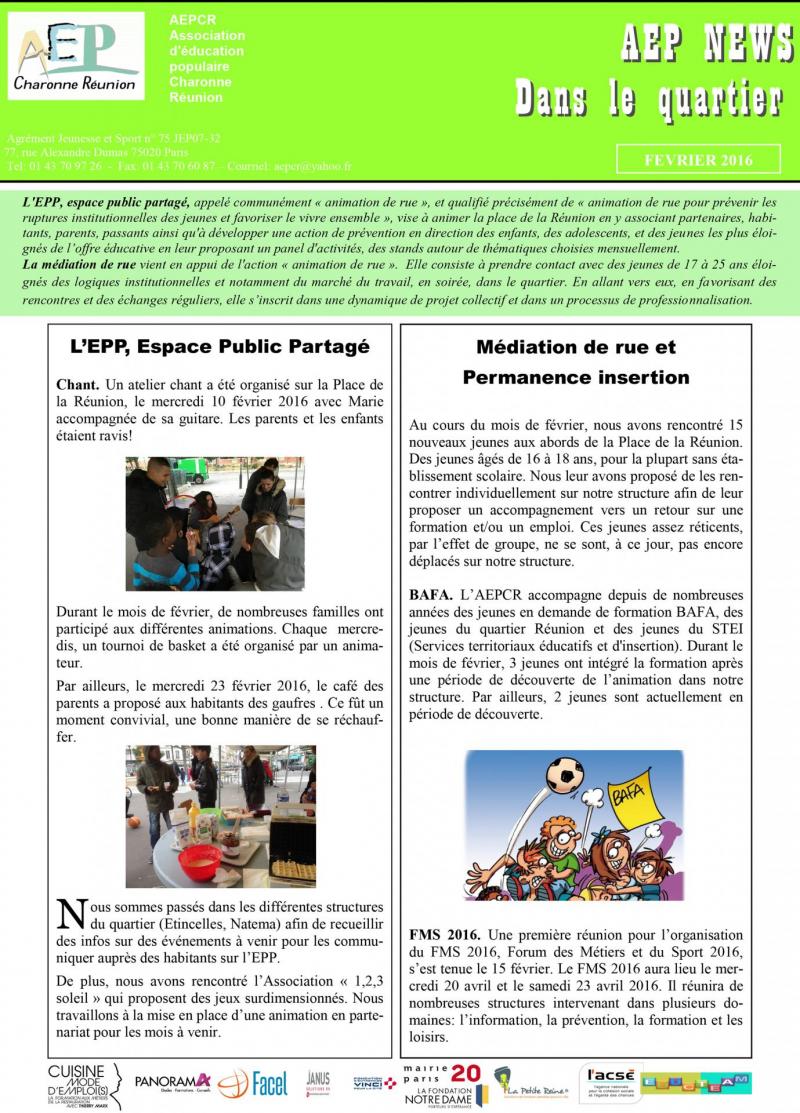 News fevrier 2016 2