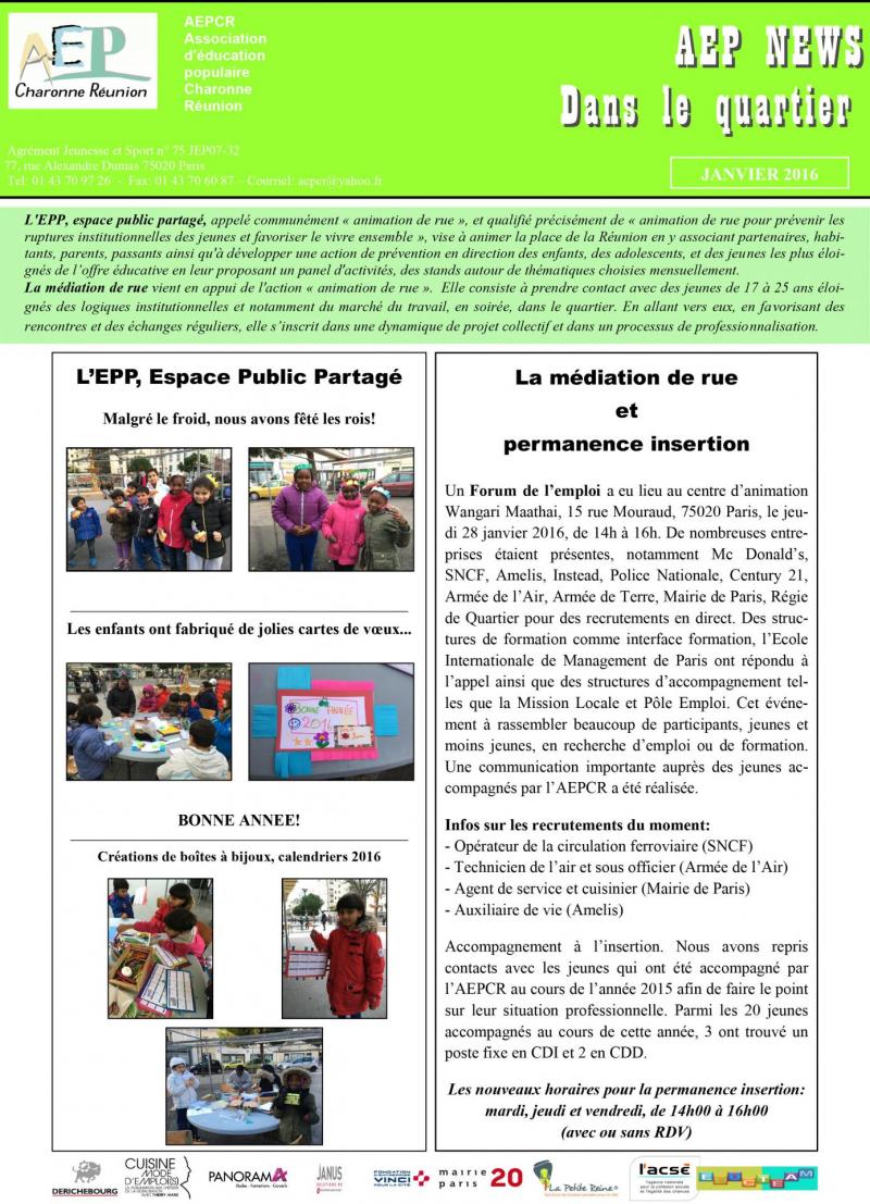 News janvier 2016 2